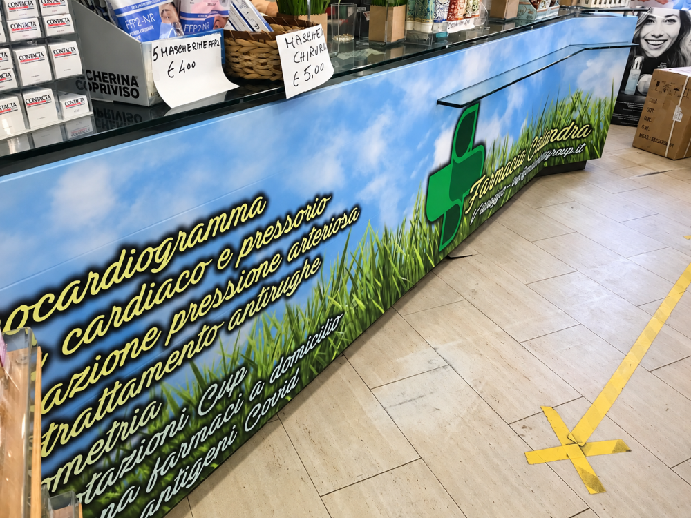 Grafiche per locali e punti vendita.